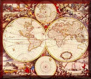 From opposite sides of the globe!