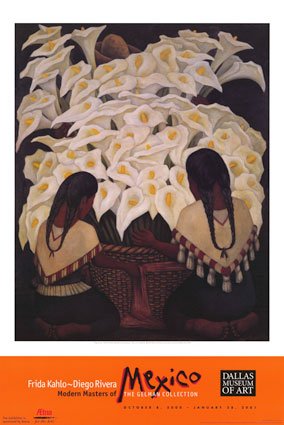 Calla Lily Vendor by Diego Rivera