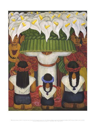 Flower Festival: Feast of Santa Anita 1931 by Diego Rivera