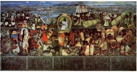 The Great City of Tenochtilan by Diego Rivera