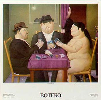 Card Players by Fernando Botero