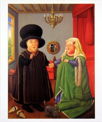 The Arnolfini by Fernando Botero