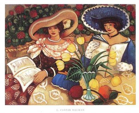 Hats and Flowers by Linda Carter Holman